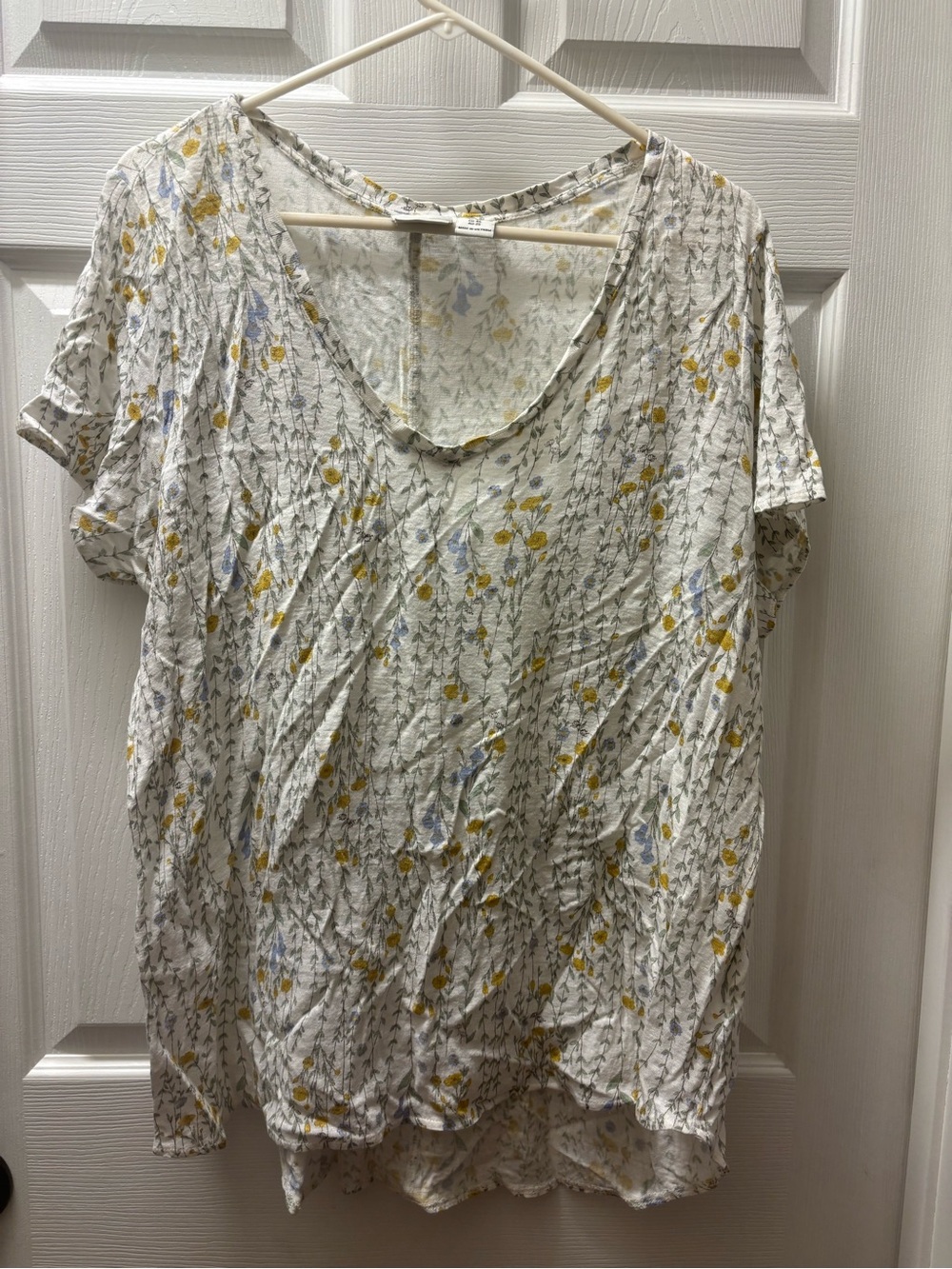 Rachel Zoe Linen Short Sleeve Top